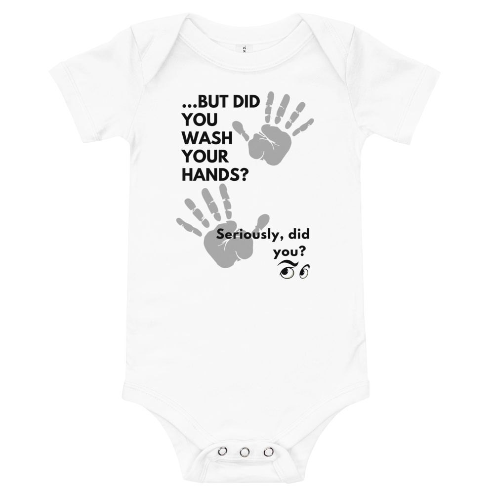 
                
                    Load image into Gallery viewer, Wash Your Hands Baby Onesie
                
            