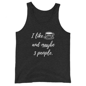 
                
                    Load image into Gallery viewer, Coffee &amp;amp; People Unisex Tank Top
                
            