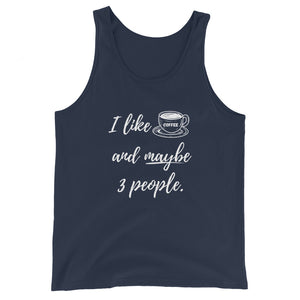
                
                    Load image into Gallery viewer, Coffee &amp;amp; People Unisex Tank Top
                
            