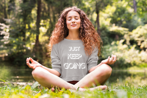 
                
                    Load image into Gallery viewer, Just Keep Going Unisex Sweatshirt
                
            