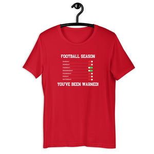 Football Schedule! Unisex T-Shirt